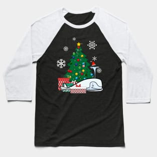 Moby Dick Around The Christmas Tree Baseball T-Shirt